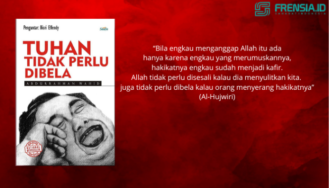 buku tuhan tudak perlu dibela (Ilustrasi:  Pras)