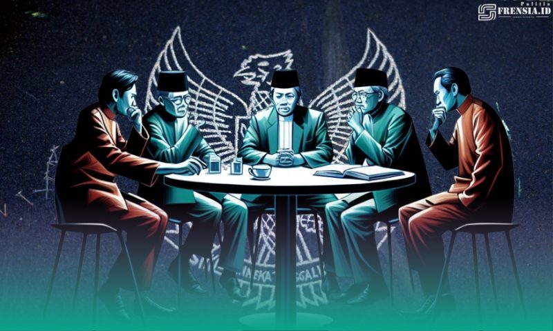 Gambar Dinasti Politik Keluarga Diriset, Dianggap Lemahkan Pluralitas (Sumber: Grafis Frensia)