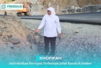 Gambar "Khofifah Instruksikan Percepat Perbaikan Jalan Rusak di Jember" sumber Times
