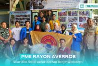 Gambar "PMII Rayon Averroes Gelar Aksi Sosial untuk Korban Banjir Wonoboyo" sumber istimewa 
