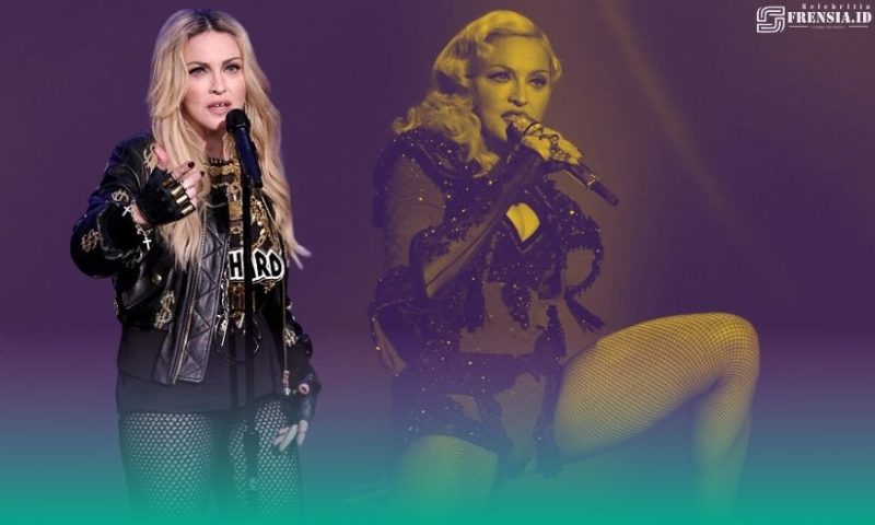 Gambar Madonna Pernah Main Stand Up, Sayangnya Dianggap Tak Lucu (Sumber: Grafis Frensia)