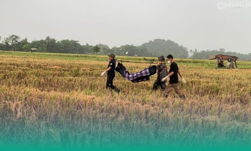 Gambar Mayat Lansia Ditemukan di Pinggir Sungai Ajung Pancakarya Jember (Sumber: Istimewa)