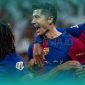 Selebrasi Pemain Barcelona saat Merayakan Kemenangan atas Real Madrid (Sumber: Getty Images)