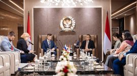 Sufmi Dasco menerima kunjungan Kedubes Rusia (Sumber: Instagram Sufmi Dasco)