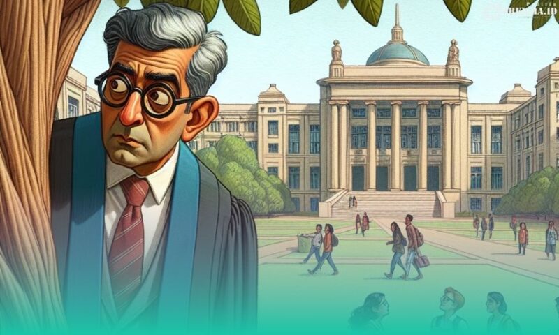Gambar Gaji Melimpah! Banyak Profesor Kampus Tak Bernyali di Ruang Publik (Sumber: Frensia Grafis/AI)