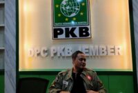 Ayub Djunaidi saat ditemui di kantor DPC PKB Jember (Sumber foto: Sigit Gita Pamuji)