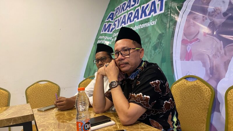 Muhammad Nur Purnamasidi saat acara serap aspirasi (Sumber foto: Sigit Gita Pamuji)