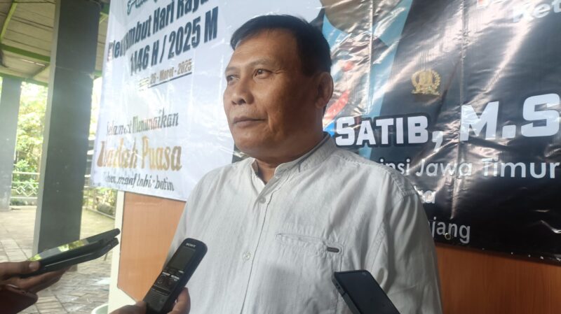 Anggota DPRD Jatim, Satib saat dikonfirmasi (Sumber foto: Sigit Gita Pamuji)