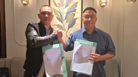Direktur Balad Grup kerjasama perikanan budidaya dengan perusahaan di Singapura (Sumber foto: Istimewa)