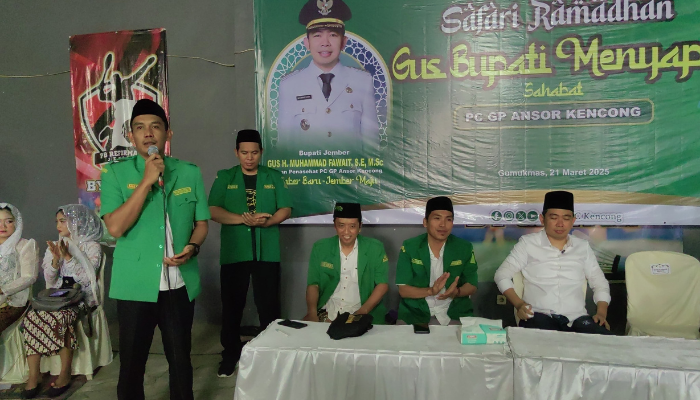 Safari Ramadhan Bupati Jember Menyapa PC GP Ansor Kencong (Foto: Istimewa)