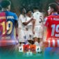 Flyer Skor Real Madrid Lawan Real Sociedad dan Semifinal Barcelona vs Atletico Madrid (Sumber: WhatsApp Channel Real Madrid C.F dan FC Barcelona)