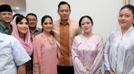 Foto AHY bersama Puan Maharani dan Pinka Haprani