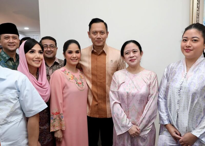 Foto AHY bersama Puan Maharani dan Pinka Haprani