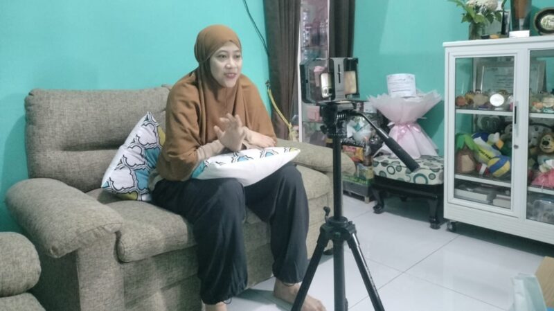 Megawati saat diwawancarai (Sumber foto: Istimewa)