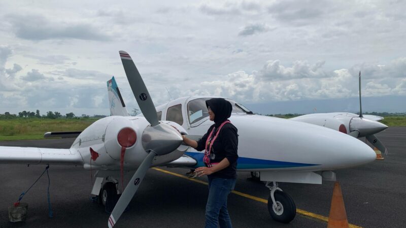 Monitoring di Bandara Notohadinegoro (Sumber foto: Sigit)