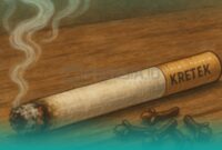 Ilustrasi Rokok Kretek 