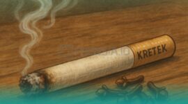 Ilustrasi Rokok Kretek 