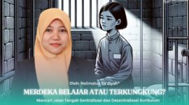 Gambar Merdeka Belajar atau Terkungkung? Mencari Jalan Tengah Sentralisasi dan Desentralisasi Kurikulum (Sumber; Grafis Frensia)
