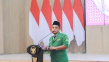 Fahrur Rozi Menyampaikan laporan selaku ketua panitia pelantikan (foto: istimewa)