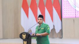 Fahrur Rozi Menyampaikan laporan selaku ketua panitia pelantikan (foto: istimewa)