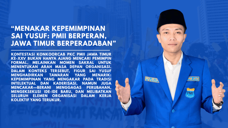 Moh. Sai Yusuf - Bakal Calon Ketua PKC PMII Jawa Timur