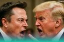 Gambar Trump Vs Musk: Rusia Mulai Ikut Dalam Perselisihan (Sumber: Frensia/AI)
