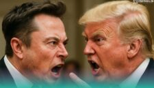 Gambar Trump Vs Musk: Rusia Mulai Ikut Dalam Perselisihan (Sumber: Frensia/AI)