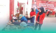 Aksi Sosial Peringati Bulan Bung Karno, DPC PDI Perjuangan Banyuwangi Gelar Donor Darah