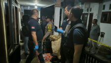 Polisi saat melakukan olah TKP (Sumber foto: Polsek Umbulsari)