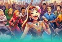 Gambar Dimensi Gender Lagu Dangdut Pernah Diteliti Serius Akademisi Universitas California (Sumber: Frensia Grafis/AI)