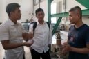 Kanit Tipidter saat melakukan sidak pasar dan gudang beras (Sumber foto: Istimewa)