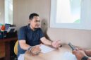 Andy Kurniawan saat diwawancarai (Sumber foto: Sigit)