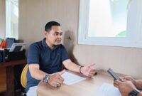 Andy Kurniawan saat diwawancarai (Sumber foto: Sigit)