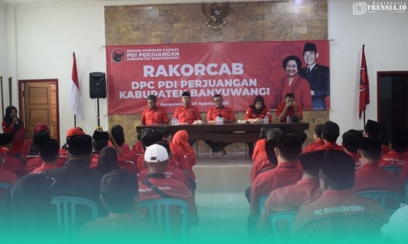 Gambar DPC PDI Perjuangan Banyuwangi Gelar Rakorcab Sosialisasi Peraturan Partai Nomor 1 Tahun 2025 (Sumber: Istimewa)