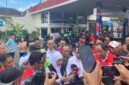 Gubernur Jatim saat diwawancarai (Sumber foto: Sigit)