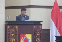 Jubir Fraksi PKB DPRD Jember saat membacakan Pandangan Akhir (Sumber foto: Istimewa)