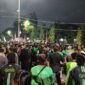 Driver Ojol di Jember saat melakukan aksi solidaritas (Sumber foto: Istimewa)