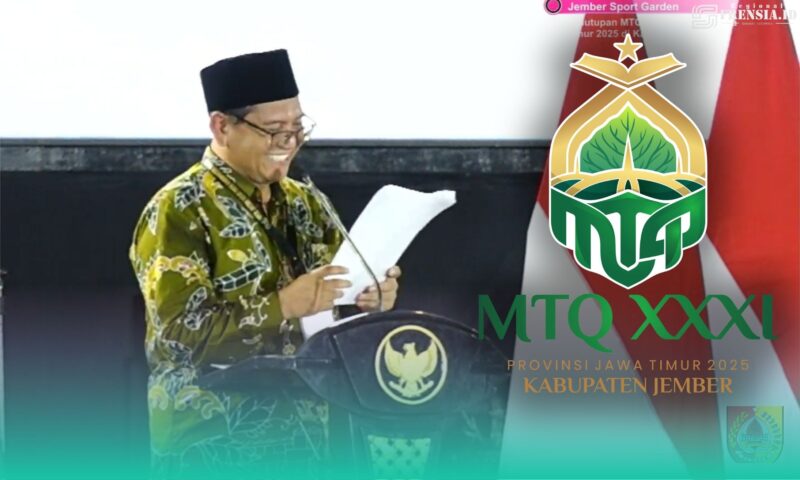 Gambar Saat Dewan Juri Umumkan Jember Juara III (Sumber: Grafis Frensia)