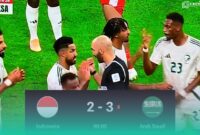 Gambar Sempat Ada Ketegangan, Garuda Kalah Tipis 2-3 dari Arab Saudi (Sumber: Grafis Frensia)