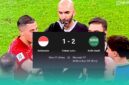 Gambar Babak Pertama: Indonesia Tertinggal 1-2 dari Arab Saudi, Penalti Firas Al Buraikan Jadi Pembeda(Sumber: Grafis Frensia)