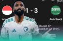 Gambar Lagi! Al Buraikan Buat Indonesia Keok 1-3 Ke Arab Saudi (Sumber: Frensia Grafis)