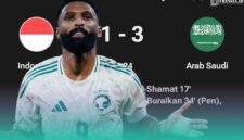 Gambar Lagi! Al Buraikan Buat Indonesia Keok 1-3 Ke Arab Saudi (Sumber: Frensia Grafis)