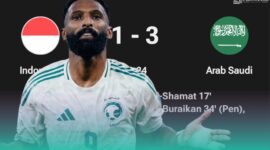 Gambar Lagi! Al Buraikan Buat Indonesia Keok 1-3 Ke Arab Saudi (Sumber: Frensia Grafis)