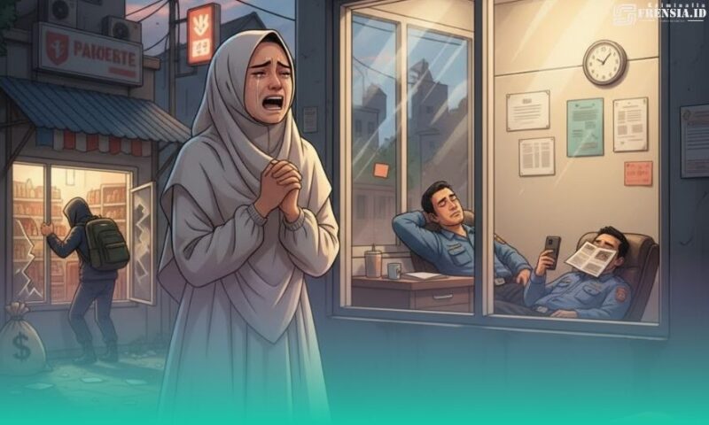 Gambar Ilustrasi Polisi Dinilai Lamban, Pelaku Rudapaksa Mahasiswi di Jember Melenggang Kabur (Sumber: Grafis Frensia/AI)