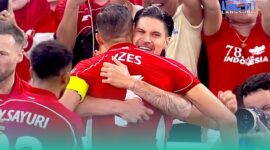 Gambar Kevin Diks Cetak Gol Debut untuk Indonesia, Sayangnya Arab Saudi Langsung Balas (Sumber: Tangkapan Layar RCTI)