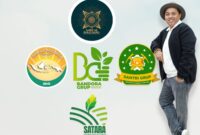 Owner Bandora Grup, HRM Khalilur R Abdullah Sahlawiy dengan logo BIG Grup, Satara Grup, dan Bandara Grup. (Istimewa)