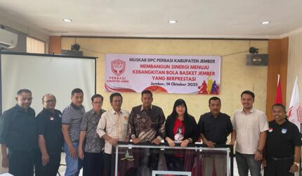 Ketua Perbasi Jember Sebut Sinergisitas Bisa Tingkatkan Kualitas-Prestasi Cabor Bola Basket  di Seluruh Ajang Kompetisi