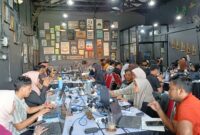 Suasana saat kafe Timeline di Jember jadi  tempat war memperebutkan visa ke Australia (Sumber foto: Sigit)