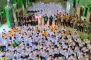 Ketua Perbasi Jatim saat foto  bersama di Ponpes Manba'ul Hikam Sidoarjo (Sumber foto: istimewa)