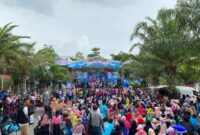 Suasana saat acara Jalan Sehat dan Pesta Kampoeng. (Foto: Sigit)